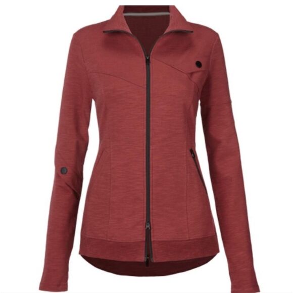 Cabi Burgundy Training Jacket Size Large #4122 - Picture 3 of 13